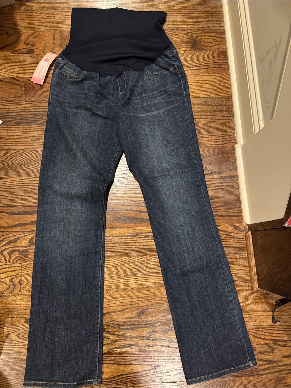 Liz Lange Dark Blue Maternity Jeans with Support Panel